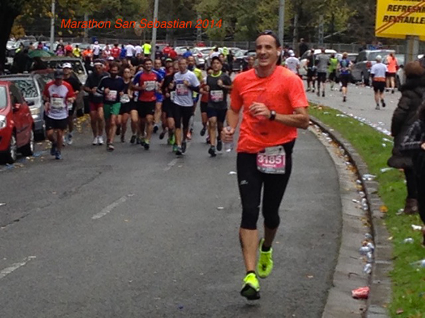 Fabrice au  marathon de San Sebastian 2014