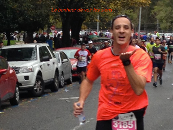 Fabrice au  marathon de San Sebastian 2014 - Le bohneur